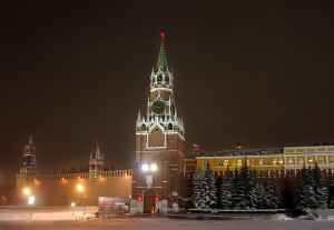 Красная площадь новогодние куранты кремль