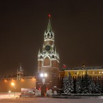 Красная площадь новогодние куранты кремль
